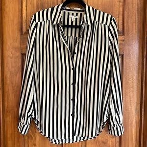 Amuse Society Striped Button Down Shirt